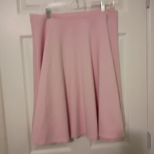 Chic Pink Skater Skirt